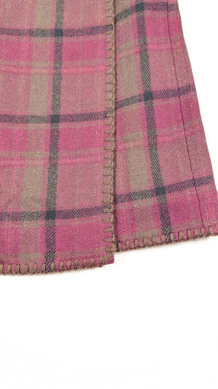 Eddie Bauer Plaid Wool Skirt - Picture 3 of 8